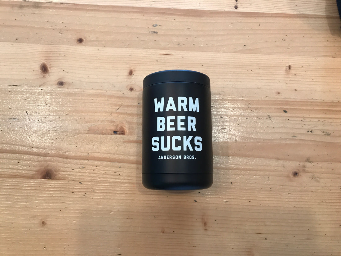 Warm Beer Sucks cozie