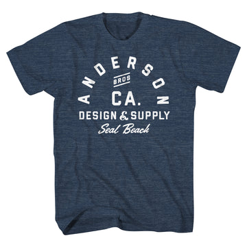 ABDS SIGNATURE TEE - NAVY HEATHER